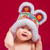Novo Chapéu de Tigre para Bebê Outono e Inverno Estilo Chinês Fotografia Chapéu de Algodão Bordado Tradicional para Bebê Foto de Ano Novo Chapéu de Roupa Tang