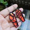 Pendientes Creativos de Telaraña de Araña de Acrílico Retro en Forma de Ataúd, Pendientes Personalizados Huecos de Murciélago, Venta Directa de Fábrica
