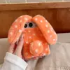 Orejas de Conejo Largas de Peluche Adecuadas para Funda de Teléfono Móvil Apple 18Ultra Iphone18Duo Creativa Plegable Linda Funda Dura