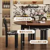 Juego de Mesa y Sillas de Comedor de Madera Maciza Estilo Francés de Mediados de Siglo para Uso Doméstico, Cuadrado o Redondo, Mesa de Comedor Plegable que Ahorra Espacio para Apartamentos Pequeños