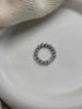 Anillo elástico con perla Shijia de diamante brillante, diseño de nicho, anillo ligero de lujo de alta gama, anillo para dedo, joyería de moda