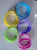 Concavo grabado LOGO color fluorescente pulsera de silicona color hermoso material de grado alimenticio color caramelo color