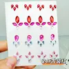 Cara Cara Autoadhesivo Maquillaje Pegatina Ceja Diamante Pegatina Bola de Diamante Niños Mariposa Tul Hilo de Seda Escenario Actuación