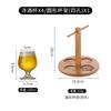 Copo de degustação de cerveja artesanal, copo de degustação de pub, copo de degustação de pequena capacidade, copo de degustação de bar, porta-copos de madeira criativo e portátil, porta-copos de madeira