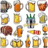 Patches Bordados de Cerveja de Verão para Decoração de Oktoberfest, Patches Bordados à Máquina, Patches de Bebida Gelada Sublimados