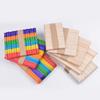 Material de Modelo de Construcción de Tablero de Madera Hecho a Mano DIY Palo de Madera Palo de Helado Palo de Paleta Material de Producción Creativa para Jardín de Infancia