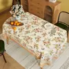 Mantel Estilo Retro Americano, Impermeable, Resistente al Aceite, Lavable, Mantel Rectangular para Mesa de Comedor, Lujo Ligero, Sensación de Alta Gama, Nuevo Modelo 2025 Mantel para Mesa de Café
