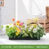 Hc-Cd3 Arreglo de Macetero de Flores de Planta Verde Simulada Combinación de Partición de Plantas Decoración de Paisajismo con Flores Artificiales Flores Falsas
