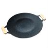 Bandeja de Assar Binaural de Pedra Maifan Transfronteiriça Bandeja de Churrasco Portátil para Acampamento ao Ar Livre Bandeja de Churrasco Estilo Coreano Comercial Venda por Atacado