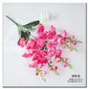 Flores de Gladiolos Artificiales de 5 Ramas para Decoración de Bodas, Flores de Seda para Decoración de Hoteles y Hogares, Ramo Pequeño Artificial de Grado de Exportación