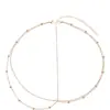 Acessórios de Comércio Exterior Europeus e Americanos Headdress de Corrente com Franjas de Lantejoulas Super Brilhantes Headdress Minimalista de Corrente com Franjas Corrente de Cabeça Versátil para Mulheres