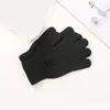 Conjunto de chapéu e luvas de tricô de inverno conjunto de duas peças chapéu luvas gorro luvas de tricô liso chapéu de tricô
