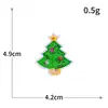 Pegatinas de Bordado por Computadora Transfronterizas Lentejuelas Navideñas Bordado Papá Noel Árbol de Navidad Copo de Nieve Muñeco de Nieve Reno Pegatinas de Tela Bordadas