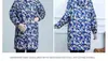 Nuevo delantal impermeable más terciopelo cálido ropa de trabajo para hombres y mujeres se puede imprimir regalos son usar ropa más grande para aumentar la cobertura