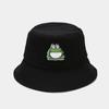 Sombrero de pescador para hombre, estilo coreano, con diseño de rana de dibujos animados, protector solar de verano para exteriores, ideal para estudiantes.