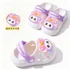 Sandálias Crocs Cartoon Luminosas Novas de Verão para Crianças, Sandálias de Praia para Meninos e Meninas, Chinelos Fechados Antiderrapantes para Uso Externo, Venda por Atacado
