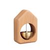Campanilla de Viento Estilo Japonés para el Hogar de Madera Maciza de Cruce de Fronteras Pegatina para Puerta de Entrada Refrigerador Timbre de Puerta Timbre de Puerta de Succión de Nogal Negro