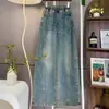 Pantalones de Mezclilla Anchos Estilo Retro Americano para Mujer Tallas Grandes, Principios de Primavera 2026, Pantalones Rectos Adelgazantes de Cintura Alta para Mujeres Tallas Grandes