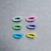 Nova Presilha de Cabelo Colorida Dopamina Brilhante Presilha Oval Colorida Bico de Pato Fresca Doce Fofa Acessórios para Cabelo Venda por Atacado