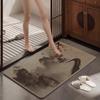Mat de Baño Antideslizante Tejido de Lino para Pies Alfombra Absorbente de Secado Rápido para Puerta de Inodoro Alfombra para Piso de Baño Temu Más Vendido