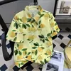 Camisas Florais Casuais Havaianas Estilo Tailandês para Homens e Mulheres, Sensação Relaxada de Verão, Camisas Florais de Casal para o Festival Songkran na Praia, Tendência