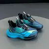 Zapatos deportivos para niños, nuevo modelo de otoño con hebilla giratoria, ligeros y transpirables, zapatos casuales para niños mayores, zapatillas de correr de moda y tendencia