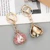 Chaveiro Joaninha Besouro Cravejado de Diamantes Transfronteiriço, Pingente de Bolsa Fofo e Criativo, Ornamento para Chaveiro de Carro