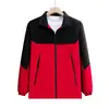 Chaqueta de una sola capa con bloqueo de color Primavera y Otoño 150D Elástica Mecánica Resistente al Agua y a las Manchas Cuello Alto Personalización para Hombres y Mujeres Ropa de Trabajo para Grupos con Impresión de Logo