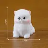 Paisaje Micro Creativo Lindo Perro Blanco Pequeño Muñeco Caja Sorpresa Decoración de Jardinería Accesorios Coche Escritorio Mini Adornos