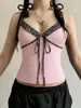 Nuevo Estilo de Verano de Amazon Europeo y Americano Transfronterizo Sexy Y2K Estampado de Leopardo Patchwork Estilo Hogareño Camisola Personalizada para Mujer