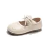 Zapatos de Princesa Cerrados para Niñas 2026 Primavera y Otoño Nuevos Modernos Versátiles Casuales con Lazo de Encaje Zapatos de Princesa