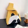 Nova Bolsa Tricotada Panda Versátil Personalizada Bolsa Tricotada de Mão Bolsa Saco de Arroz Bolsa Tote Bolsa Feminina Fabricante Personalizado