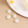 Mini Bola de Diamante Estrela de Cinco Pontas Criativa Luminosa com Furo Reto para Corrente de Celular DIY, Chaveiro, Acessórios de Corrente para Bolsa