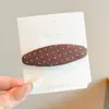 Pinza para el Cabello Melaleuca Otoño e Invierno para Mujer Lazo Estampado Leopardo Exquisita Pinza BB Accesorios para el Cabello Nuevo Estilo 2026 Pinza de Pato de Punto Versátil