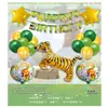 24 PIEZAS Venta Caliente Transfronteriza Película de Aluminio Traje de Globos de Cumpleaños Juguete de Dibujos Animados para Niños Globo Decoraciones para Fiesta de Cumpleaños