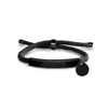 Pulseira de Corda de Mão Colorida Transfronteiriça Europeia e Americana Material em Branco Ponto Acessórios Redondos Pequenos Gravação Presente Pulseira de Aço Inoxidável