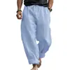 Marca Independiente Cuatro Estaciones Lino Estilo Americano Hawaiano Tallas Grandes Deportivo Casual Para Viajar Hombres Pantalones Largos Sueltos