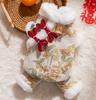 Ropa para Gatos de Otoño e Invierno, Chaleco de Algodón Nuevo Estilo Chino con Botones, Traje Tang para Perros Teddy Pequeños y Medianos, Ropa para Mascotas