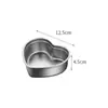 Plato de Cena Infantil Estilo Coreano de Acero Inoxidable 304 Plato Creativo de Almacenamiento en Forma de Corazón Plato Casero para Desayuno con Sopa Plato para Frutas y Postres