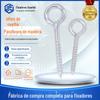 Parafuso de máquina dente de ovelha galvanizado olho de ovelha fechado metal ferro prego olho de ovelha junta parafuso de mão anel de gancho em estoque fornecimento