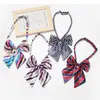 Flor de Colarinho Profissional Trabalhador de Eventos Aeromoça Banco Negócios Gravata Borboleta Roupas de Trabalho Femininas Estilo Preppy Gratuito Listrado Gravata Borboleta