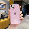 Cor sólida simples furo grande alta permeabilidade adequada para iphone16promax capa de telefone apple 15 capa protetora de tpu colorida