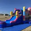 Castelo Inflável com Escorregador e Trampolim Tema Doce, Fábrica de Comércio Exterior, Cama Elástica Inflável para Exterior, Equipamento de Diversão, Castelo Inflável Infantil