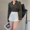 Shorts Blancos Mujer Primavera Verano 2026 Nuevos Cintura Alta Sueltos Adelgazantes Casual Versátil Línea A Traje Pantalones de Pierna Ancha Ropa Exterior