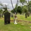 Halloween garrafa de derivação colar de fantasma luminoso brincos A adoção um colar de fantasma joias