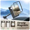 Capa de celular Duo para iPhone aplicável, flip dobrável, carregamento sem fio, MagSafe, capa de couro magnética protetora para carro