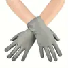 Accesorios para Mujer de los Años 1920 Spandex Satén Flocado Guantes de Charol Accesorios de Disfraz para Fiesta de Baile Transfronteriza en Stock