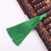 Borla Pendente para Carro Nó Chinês Extra Grande Pingente de Cintura Lisa Borla de Miçangas Redondas Borla Dourada com Diamante para Pendurar em Bolsa Borla Pendente Feita à Mão