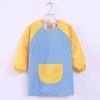 Macacão Infantil Manga Longa Impermeável Roupas para Pintar Jardim de Infância Comer Anti-Sujeira Avental de Pintura Impressão de Logo