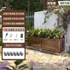 Floreira de Madeira Anticorrosiva Pátio Externo Andar Superior Telhado Caixa Especial para Plantio de Árvores Caixa de Plantio Quadrada Extra Grande Calha de Flores para Exterior